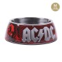 Comedero para Perro ACDC Melamina 410 ml Rojo Metal