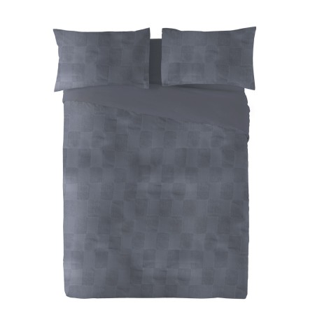 Funda Nórdica Naturals ELBA Gris oscuro Cama de 180 (260 x 240 cm)