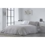 Funda Nórdica Naturals ELBA Gris claro Cama de 90 (150 x 220 cm)