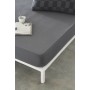 Sábana Bajera Ajustable Naturals ELBA Gris oscuro 135 x 200 (Cama de 135)