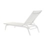 Tumbona DKD Home Decor reclinable Blanco PVC Aluminio (191 x 58 x 98 cm)