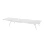 Tumbona DKD Home Decor reclinable Blanco PVC Aluminio (191 x 58 x 98 cm)