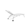 Chaise longue DKD Home Decor Avec des roues PVC Aluminium (187,5 x 64 x 97 cm)