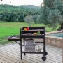 Barbacoa de Carbón con Ruedas DKD Home Decor Madera Acero (113 x 51 x 97 cm)