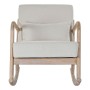 Fauteuil DKD Home Decor Beige Lin Bois d'hévéa (66 x 85 x 81 cm)