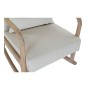 Sillón DKD Home Decor Beige Lino Madera de caucho (66 x 85 x 81 cm)