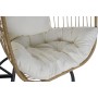 Chaise de jardin DKD Home Decor Noir Marron Polyester rotin synthétique Acier Blanc (94 x 100 x 196 cm)