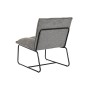 Fauteuil DKD Home Decor Noir Gris Métal Polyester (66 x 71 x 77 cm)