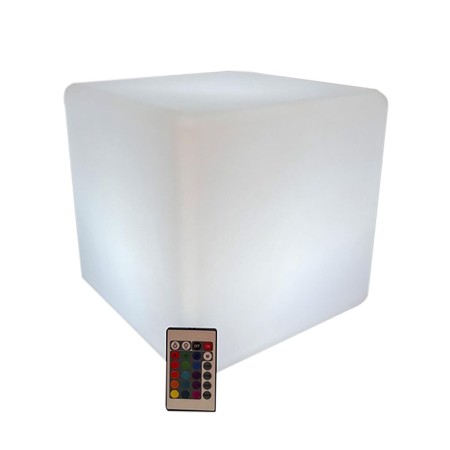 Lampe solaire DKD Home Decor Carré Blanc (30 x 30 x 30 cm)