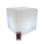 Lámpara solar DKD Home Decor Cuadrado Blanco (30 x 30 x 30 cm)