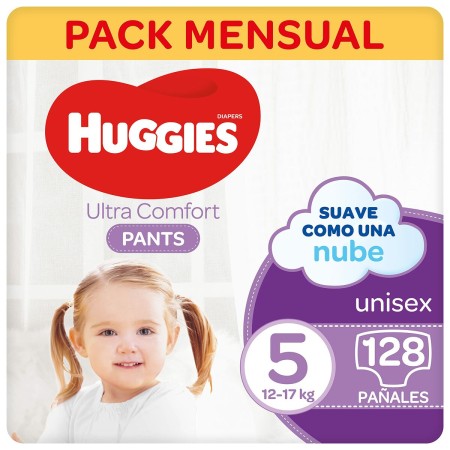 Couches jetables Huggies 128 uds Unisexe (Reconditionné A+)