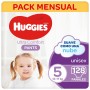 Couches jetables Huggies 128 uds Unisexe (Reconditionné A+)