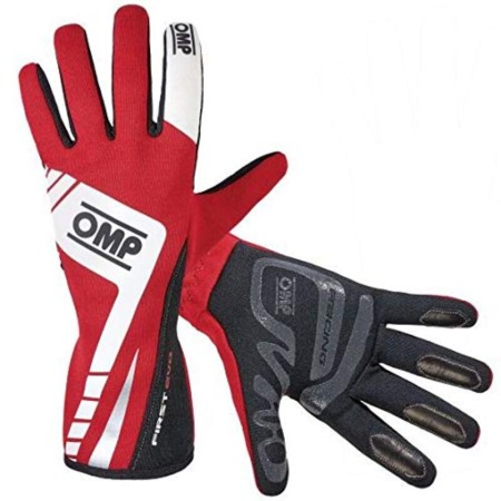 Gants de conduite pour hommes OMP First EVO Rouge (Taille L)