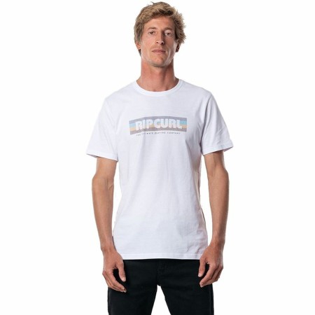 Camiseta de Manga Corta Hombre Rip Curl El Mama Blanco