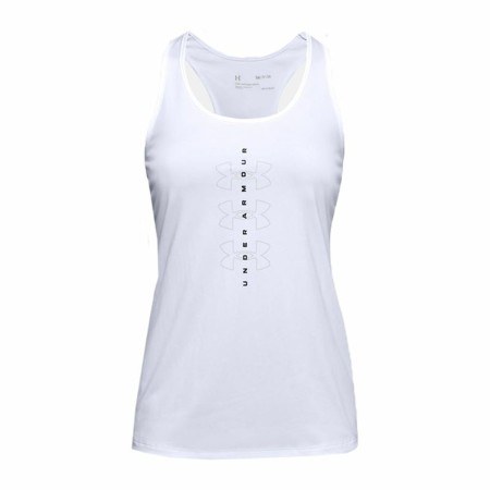 Camiseta de Tirantes Mujer Under Armour Tech Twist Graphic Tank Blanco