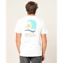 Camiseta de Manga Corta Hombre Rip Curl Sport Print Blanco