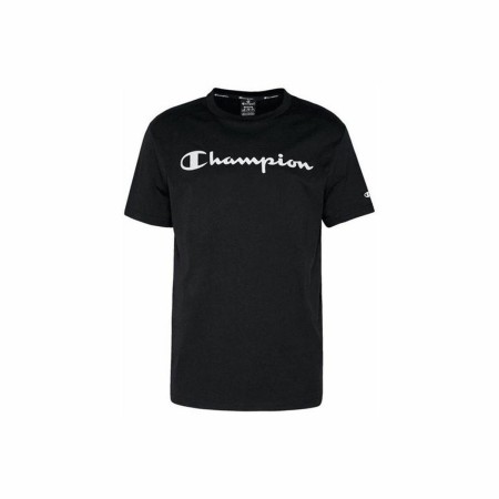 Camiseta de Manga Corta Hombre Champion Crewneck Negro