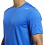 Camiseta de Manga Corta Hombre Reebok Workout Ready Tech Azul