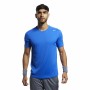 Camiseta de Manga Corta Hombre Reebok Workout Ready Tech Azul