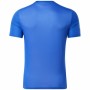 Camiseta de Manga Corta Hombre Reebok Workout Ready Tech Azul