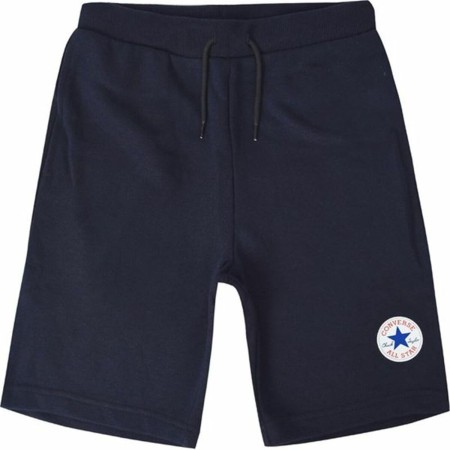 Short de Sport pour Enfants Converse Printed Chuck Patch Bleu foncé