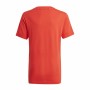 Camiseta de Manga Corta Adidas Essentials 3 Bandas Rojo