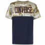 Camiseta de Manga Corta Infantil Converse Blocked Camo Azul marino