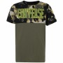 Camiseta de Manga Corta Infantil Converse Blocked Camo Amarillo