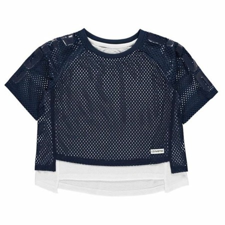 T shirt à manches courtes Enfant Converse Double Layer Noir