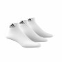 Chaussettes Chevilles Adidas Cushioned 3 paires Blanc