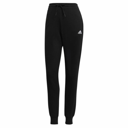 Pantalón Largo Deportivo Adidas French Terry Logo Mujer Negro