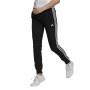 Pantalon de sport long Adidas Essentials French Terry 3 Stripes Femme Noir