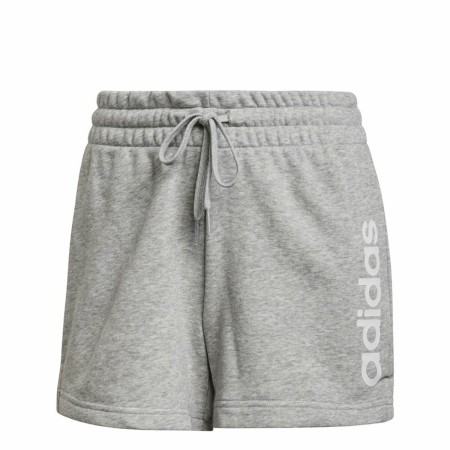 Short de Sport Adidas Essentials Slim Logo Femme Gris