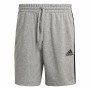 Pantalones Cortos Deportivos para Hombre Adidas Essentials French Terry Gris