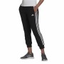 Pantalon de sport long Adidas Essentials Studio Lounge Cuffed 3 Stripes Femme Noir