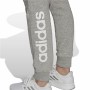 Pantalon de sport long Adidas Essentials Fleece Logo Femme Gris