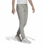 Pantalón Largo Deportivo Adidas Essentials Fleece Logo Mujer Gris