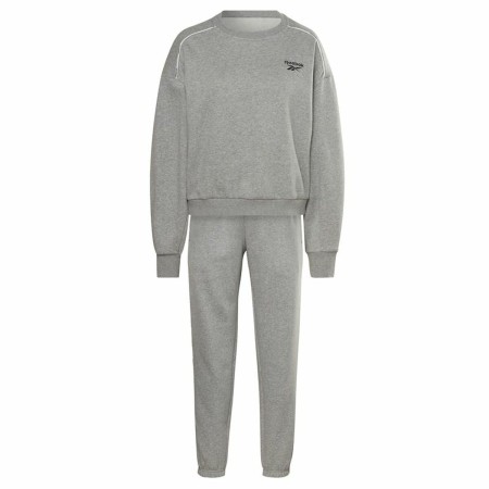 Chándal Mujer Reebok Piping Gris