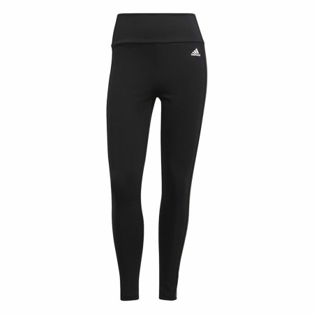 Leggings de Sport pour Femmes Adidas Designed To Move 3 Stripes Noir