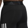 Leggings de sport pour homme Adidas Techfit 3 Stripes Noir