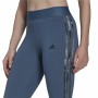 Leggings de Sport pour Femmes Adidas Loungewear Essentials 3 Stripes Bleu