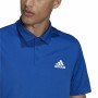 Polo de Manga Corta Hombre Adidas Aeroready Azul