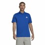 Polo de Manga Corta Hombre Adidas Aeroready Azul