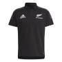 Polo à manches courtes homme Adidas All Black Noir