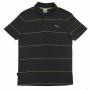 Polo de Manga Corta Hombre Puma Jacquard Negro