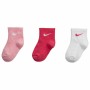 Chaussettes Nike Swoosh Gripper Bébé Rose