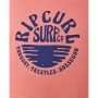 Sweat à capuche homme Rip Curl Essentials 3 Stripes French Terry Saumon