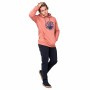 Sweat à capuche homme Rip Curl Essentials 3 Stripes French Terry Saumon