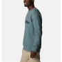 Sudadera sin Capucha Hombre Columbia Logo Fleece Crew Azul