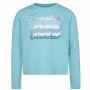 Sweat-shirt sans capuche fille Converse Shine Graphic Boxy Aigue marine